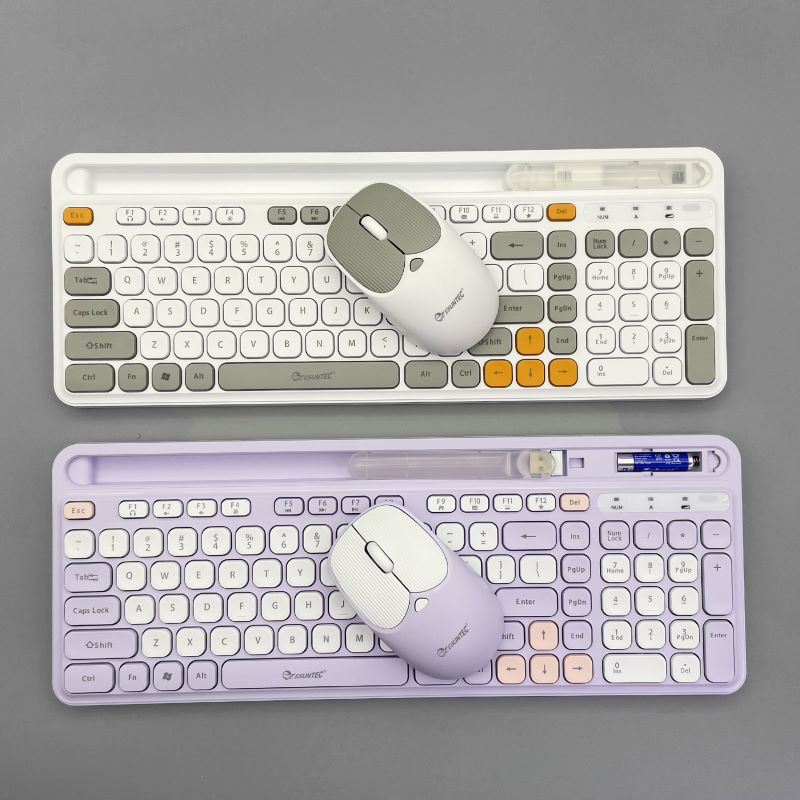 New Chocolate Keys Keyboard Mouse Combo 2.4g Wireless Keyboard Customized Layout 4D button Mouse Combo Set